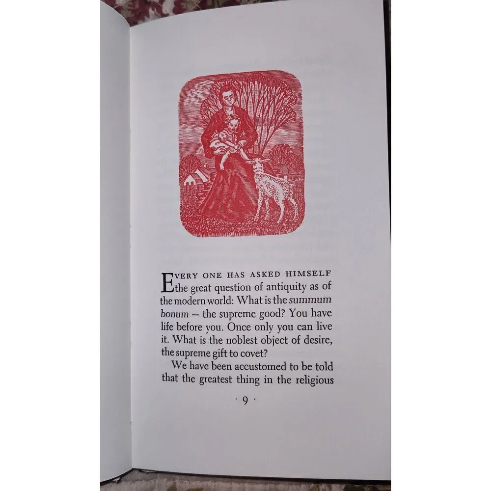 The Greatest Thing in the World by Henry Drummond w Wood Engravings by Boyd Hann